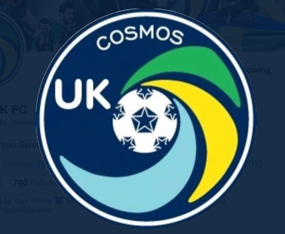 Footie Themed Box - Shirt sponsors for the Cosmos UK 22-23 season
